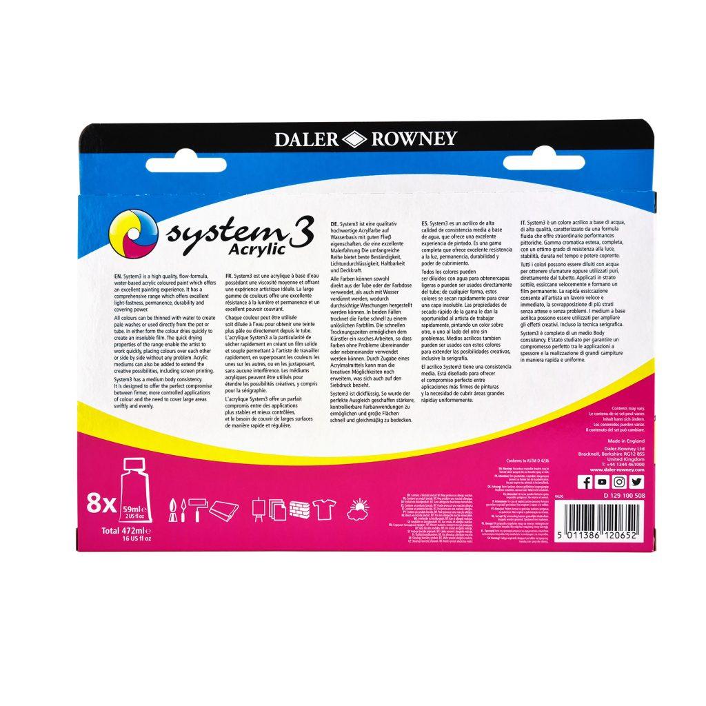 Daler-Rowney SYSTEM3 500ML PROCESSO MAGENTA