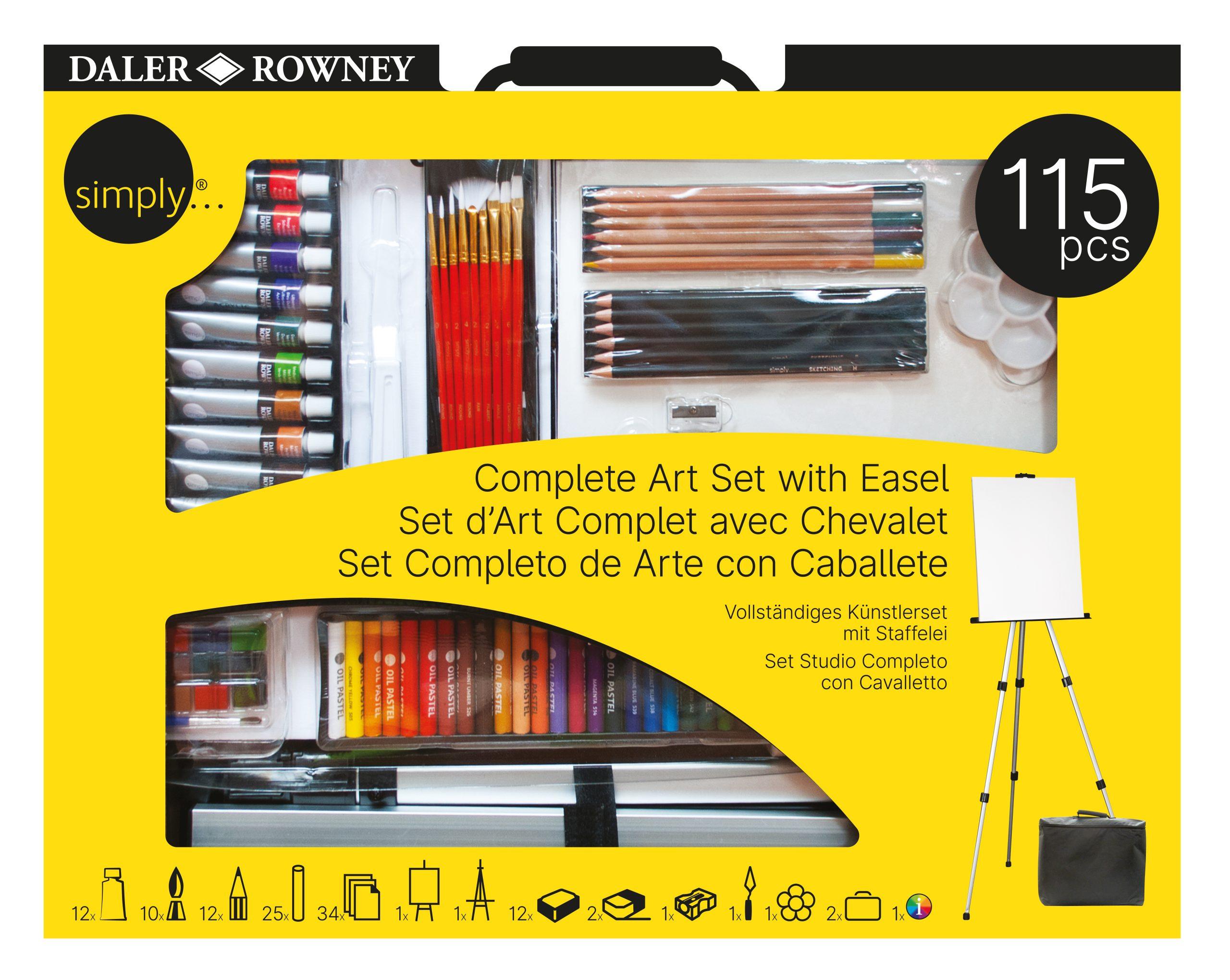 テルミーセット Simply Complete Multi-Technique 115pcs Set - Daler-Rowney